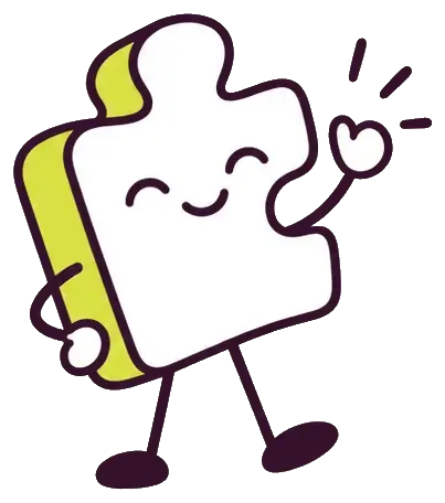 The Unsolve mascot waves